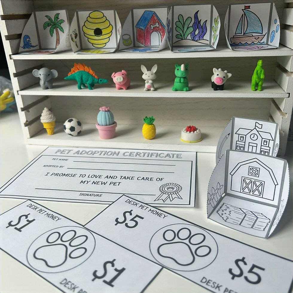 Desk Pet color your own printables 