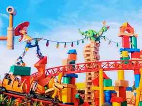 Disney World Toy Story Land Slinky Dog roller coaster