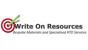 Logo for Write On Resources, a business offering bespoke materials and specialised RTO services