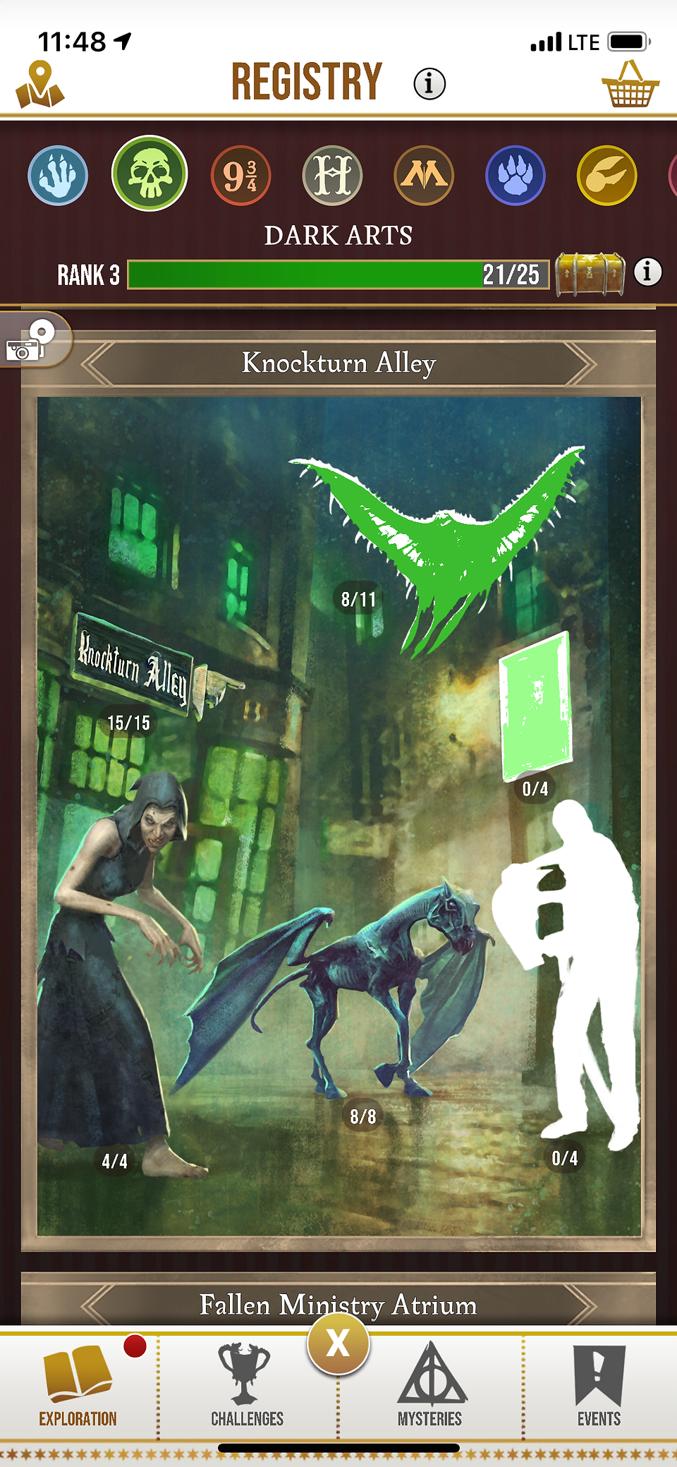 HPWU Dark Arts Registry Page