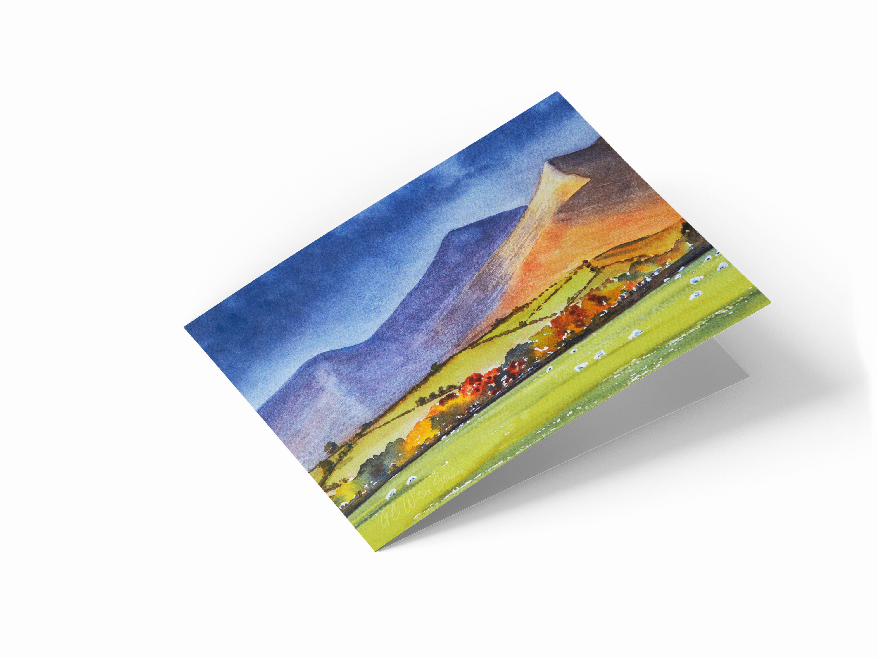 Skiddaw, Lake District 7" x 5" Landscape Greetings Card