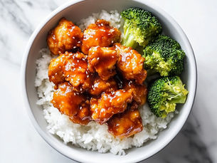 Sesame Chicken and Broccoli