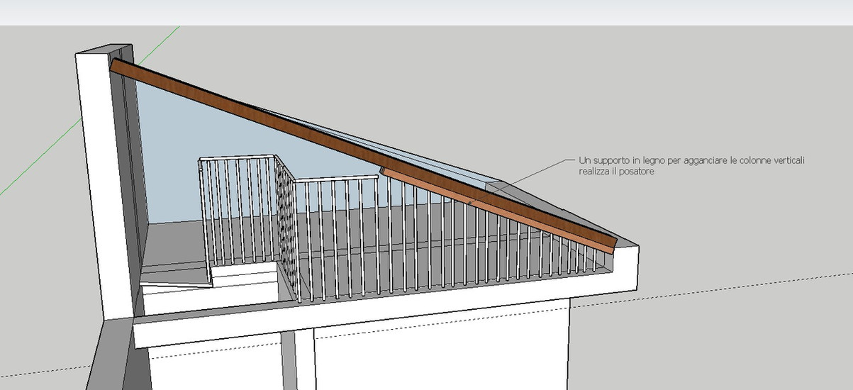 progetto della balaustra 