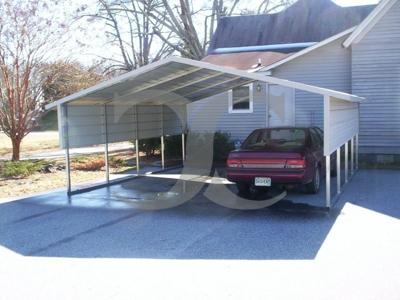 carport with storage room
