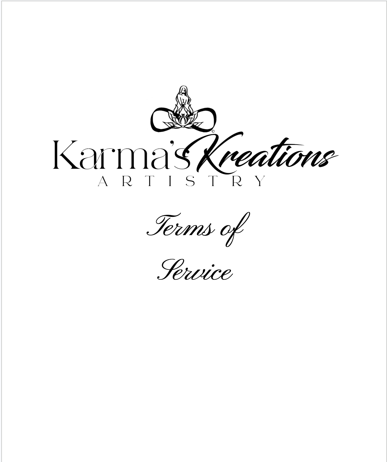 Luxury MUA Terms of Service Blueprint