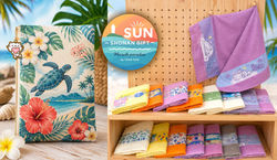 SUN湘南ギフト x もちにゃん  ポーチともちにゃんタオルを限定発売！