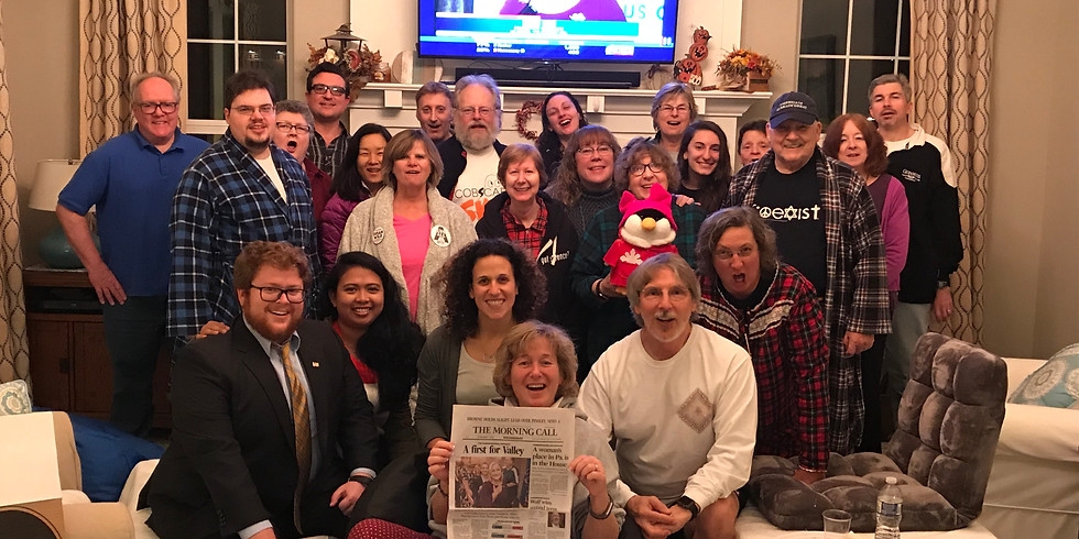 POLITICAL, PAJAMA, PIZZA PARTY AT KATHY'S HOUSE