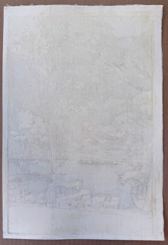 吉田博｢櫻八題 嵐山｣昭和10年（1935）作 自摺 | 川瀬巴水 木版画 販売