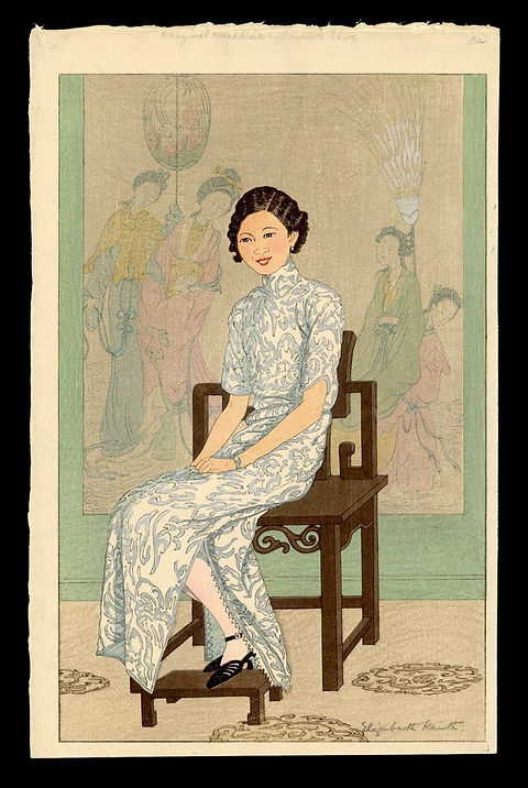 エリザベス・キース Elizabeth Keith「Chinese Lady」昭和7年