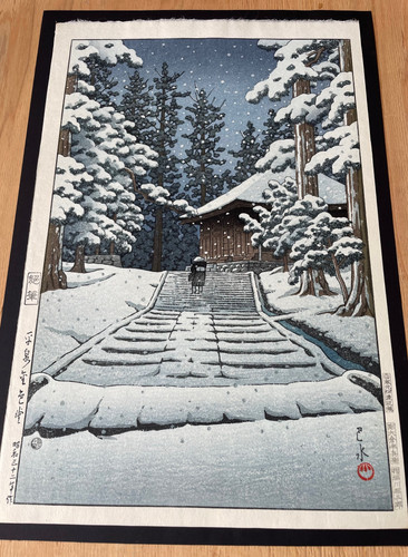 川瀬巴水新版画　中尊寺金色堂　渡邉木版美術画舗 希少 川瀬巴水新版画 中尊寺金色堂 渡邉木版美術画舗 希少 川瀬巴