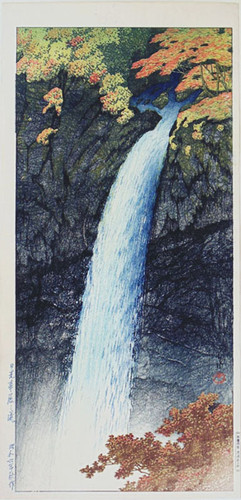 川瀬巴水「華厳滝」古法純手摺木版画　川瀬巴水遺作日本新八景 川瀬 巴水・山川 秀峰 / 日本新八景 | 神保町 | Gallery Soumei