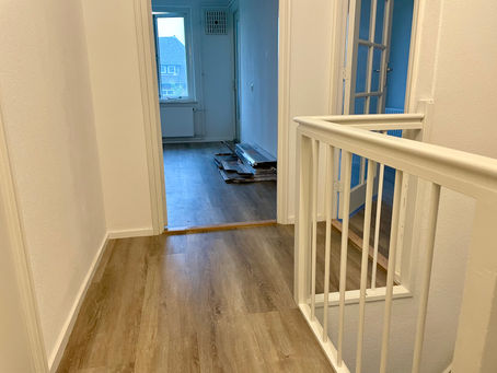 Het eerste PVC ligt in de bovenverdieping.