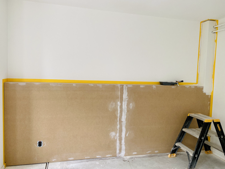 Laatste werkzaamheden grote slaapkamer