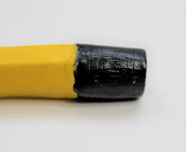 End of pencil made of ceramic.