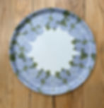 Hydrangea Rim round tray