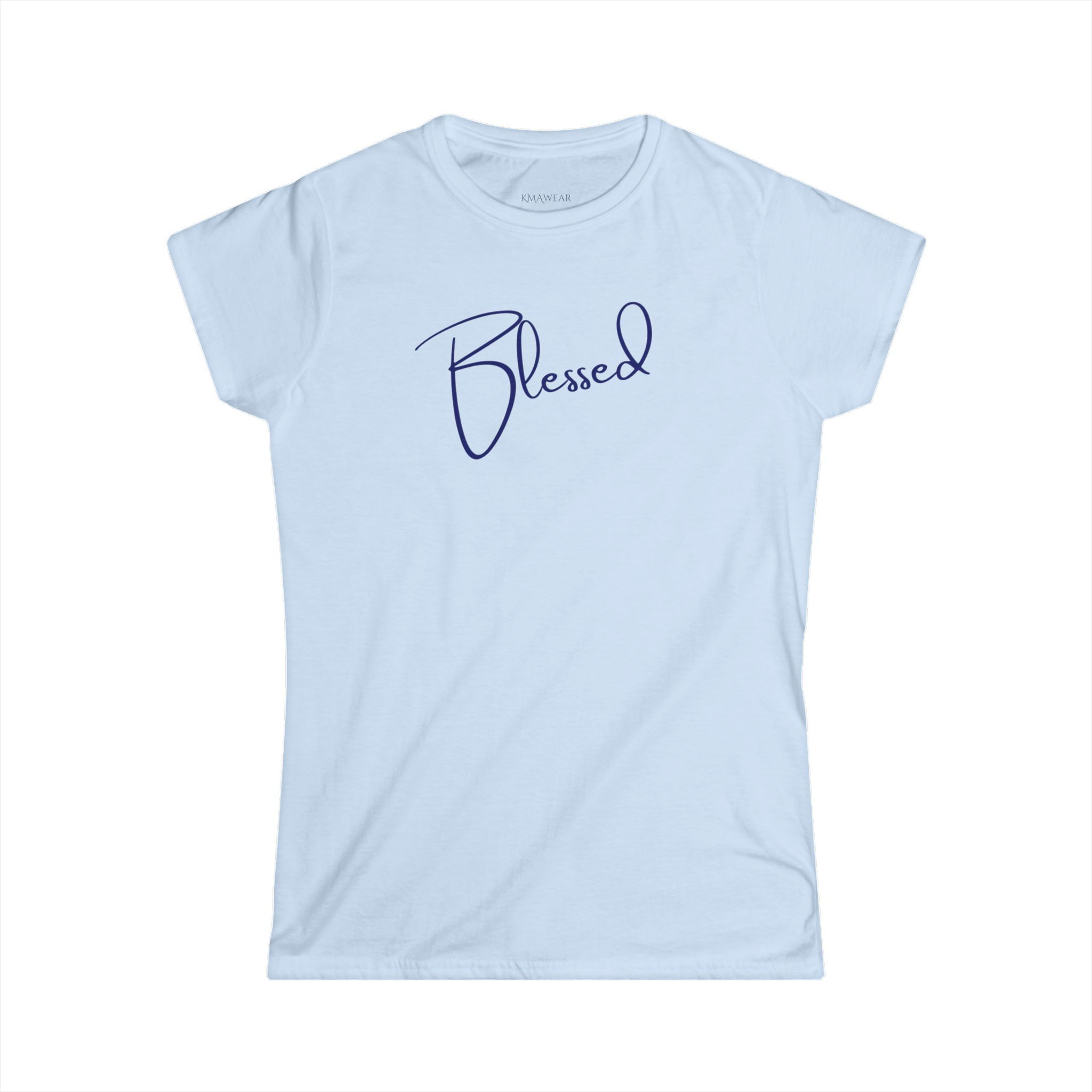 "Blessed" -- Women's Softstyle Semi-fitted/2-sided Tee