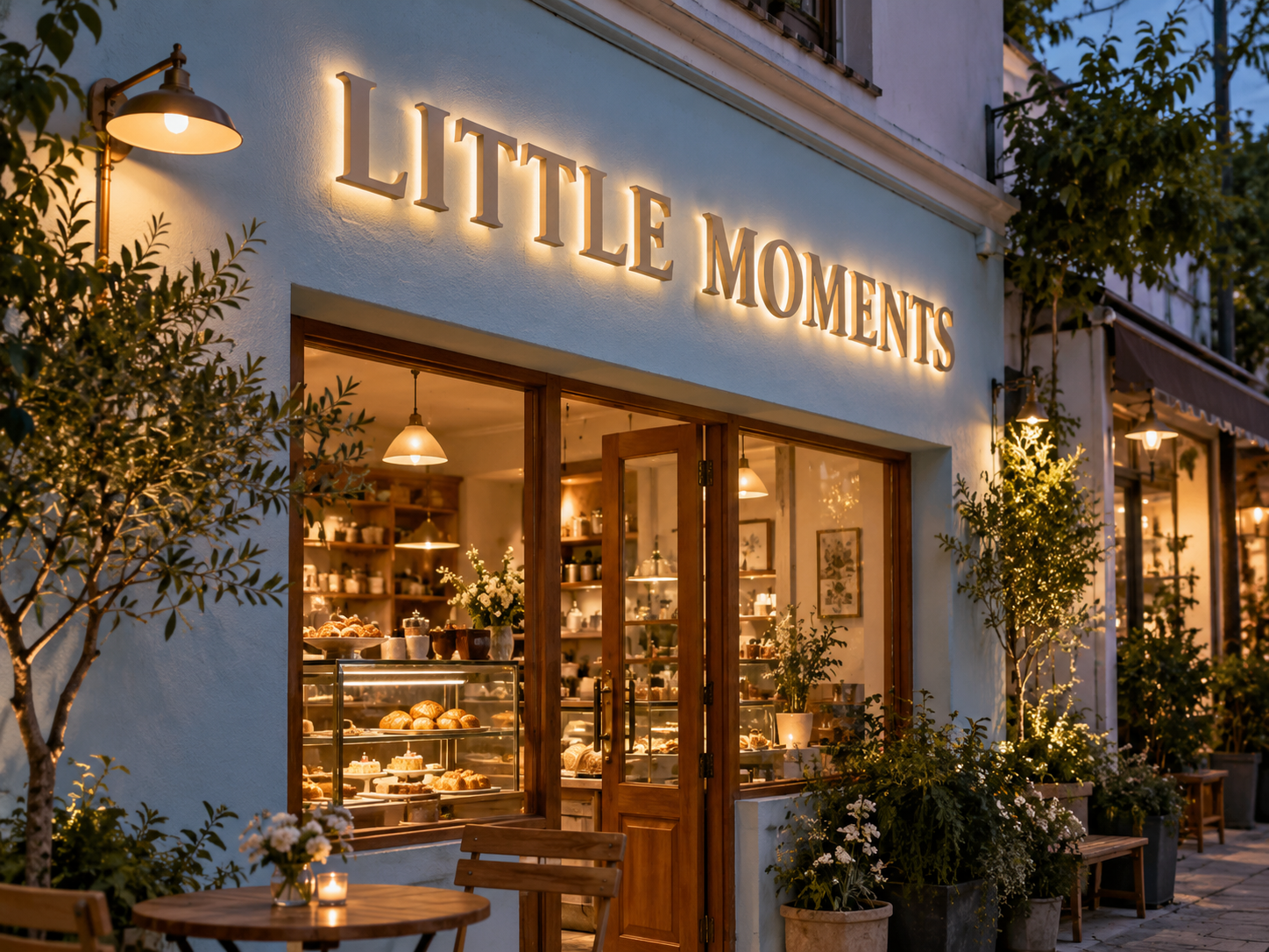 อักษรโลหะไฟออกหลัง · LITTLE MOMENTS