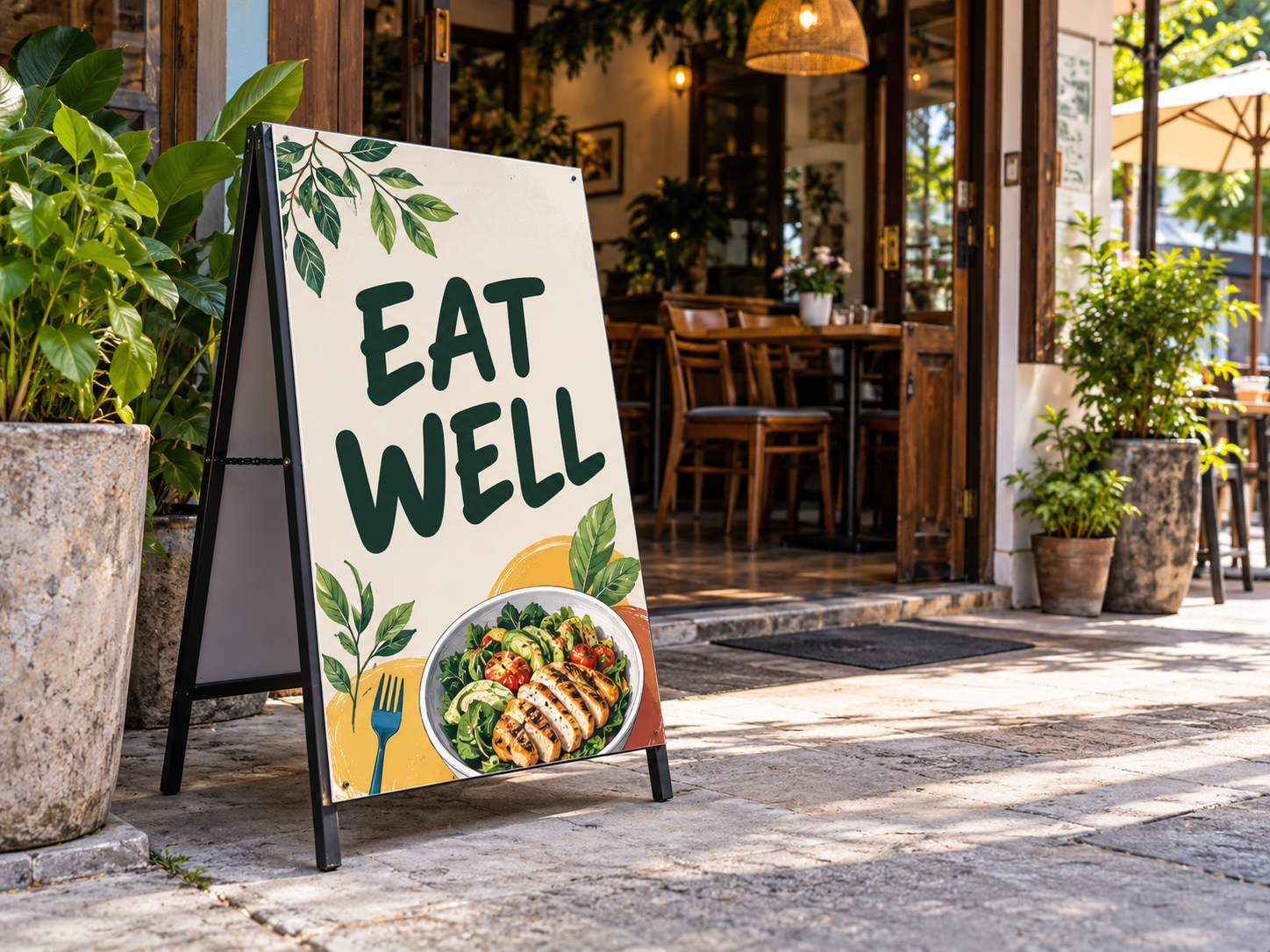 ป้ายหน้าร้าน / ป้ายทั่วไป · EAT WELL
