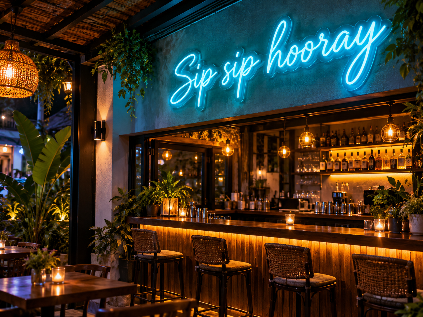 นีออนไลท์ / LED Neon Flex · Sip sip hooray