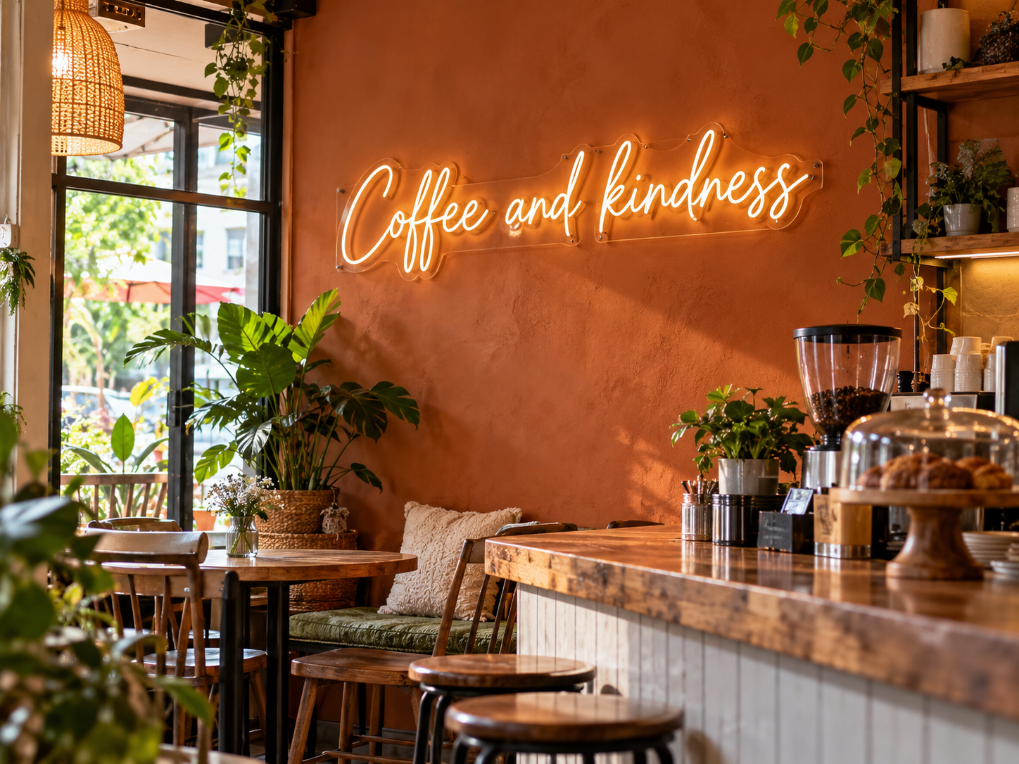 นีออนไลท์ / LED Neon Flex · Coffee and kindness