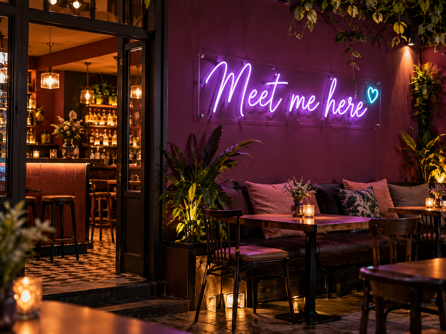 นีออนไลท์ / LED Neon Flex · Meet me here