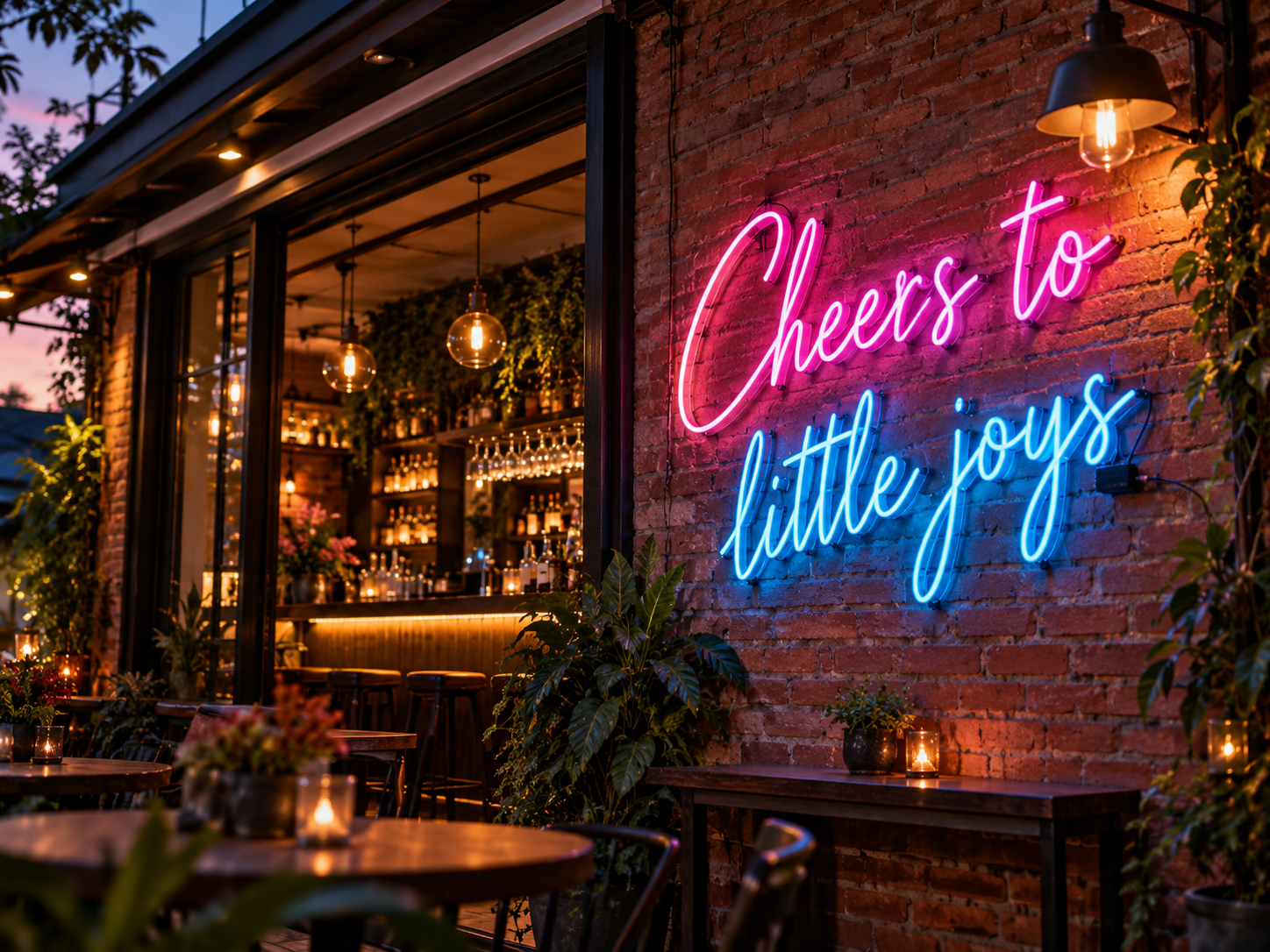 นีออนไลท์ / LED Neon Flex · Cheers to little joys