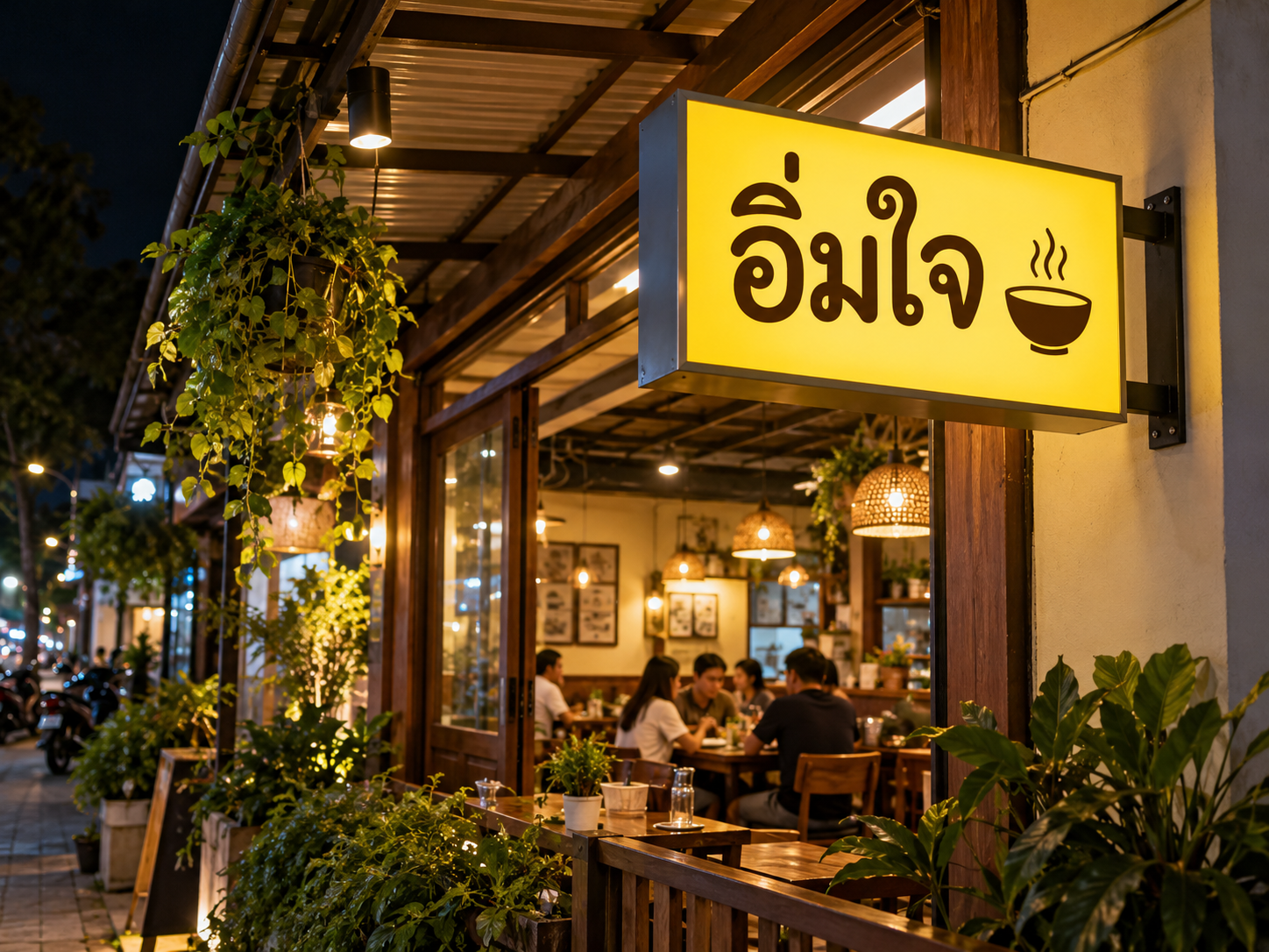 ป้ายไฟ / ตู้ไฟ / Light Box · อิ่มใจ