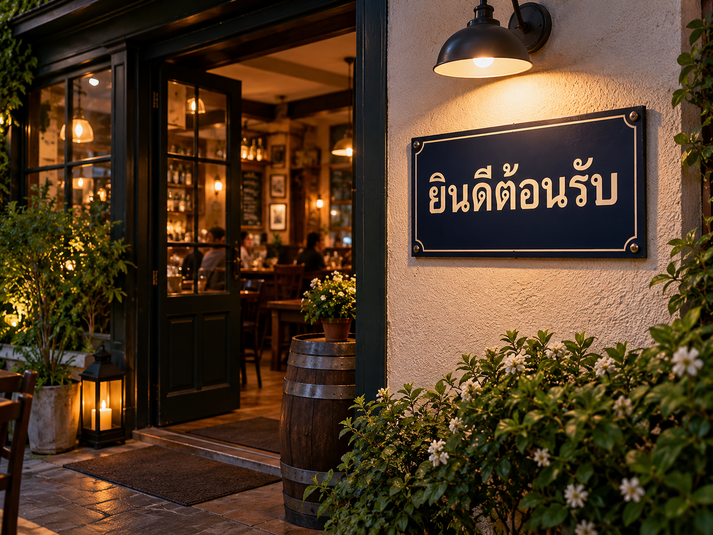 ป้ายหน้าร้าน / ป้ายทั่วไป · ยินดีต้อนรับ