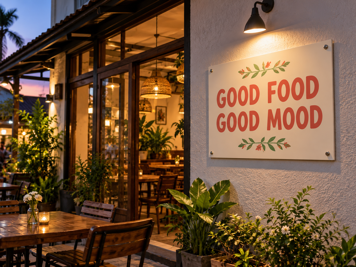 ป้ายหน้าร้าน / ป้ายทั่วไป · GOOD FOOD GOOD MOOD