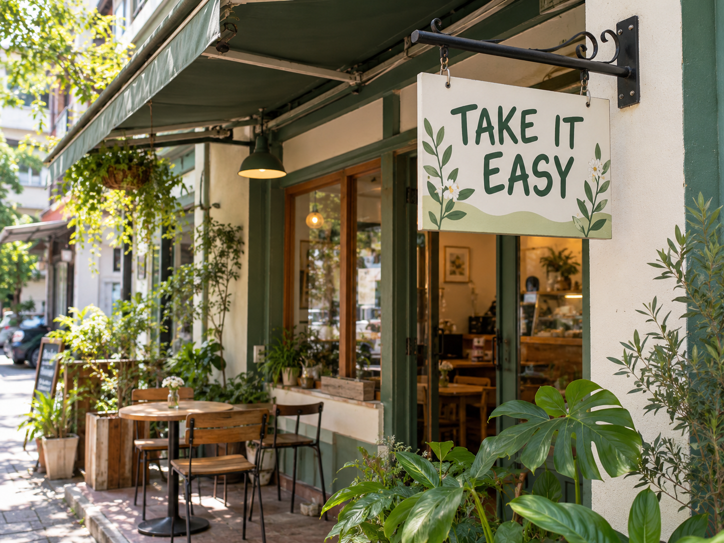 ป้ายหน้าร้าน / ป้ายทั่วไป · TAKE IT EASY