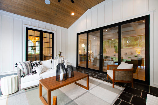 North Ridge Estate Home by Halcyon Homes, 1402 Huntington Rd, Raleigh NC luxury custom outdoor living space porch