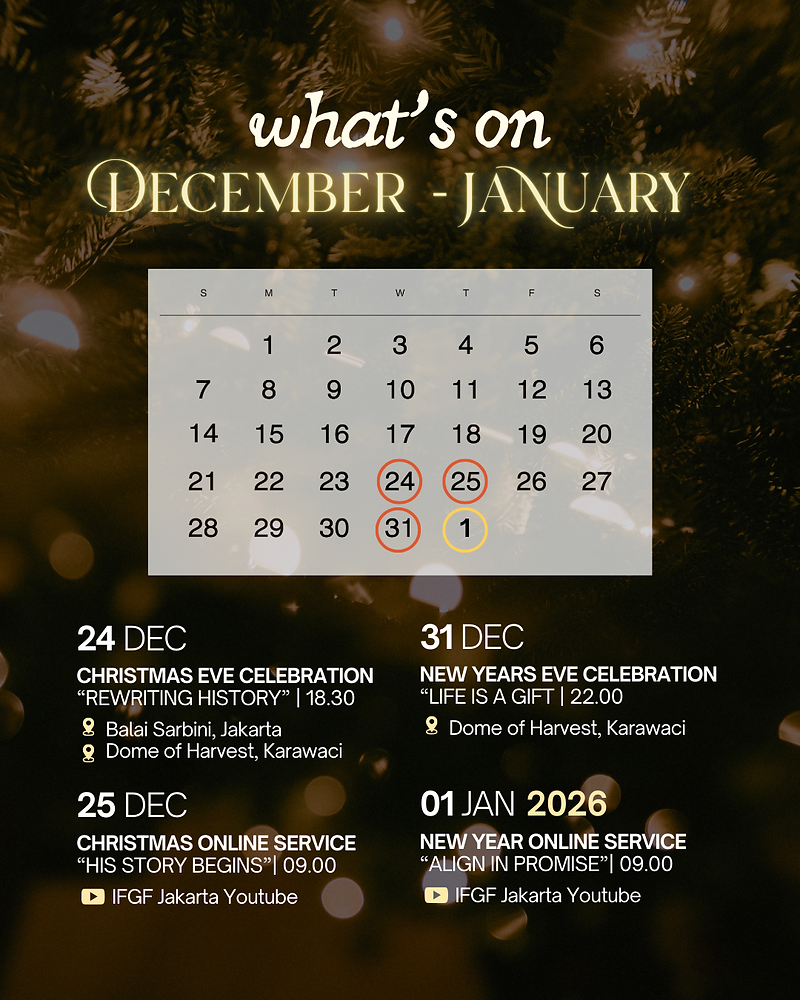 Program Desember Ibadah Spesial Desember.