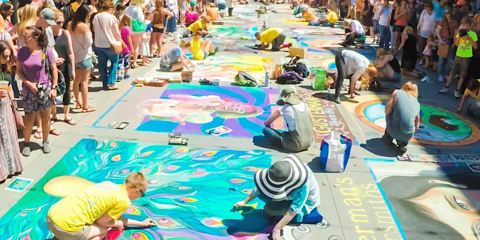 Kids4Kids: One-Day Street Chalk Painting Event