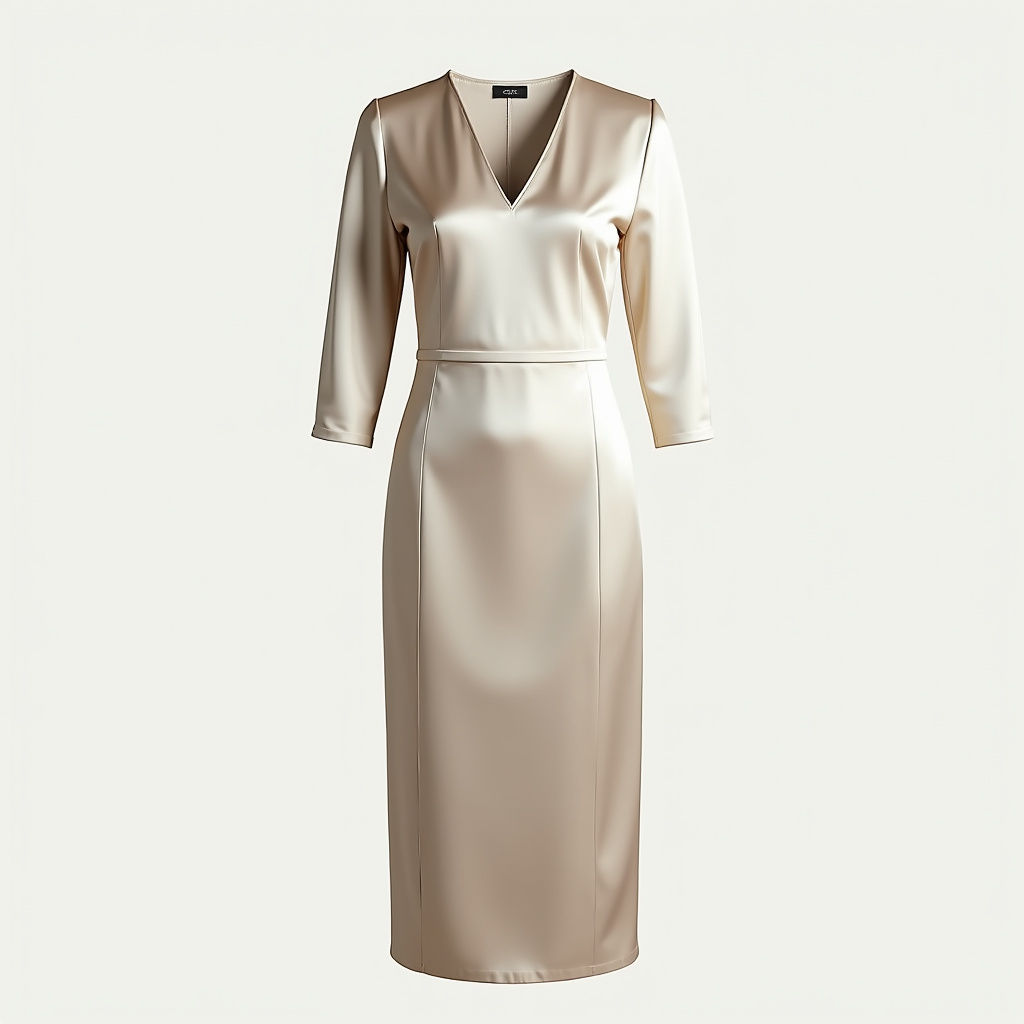 Robe Fourreau Satin