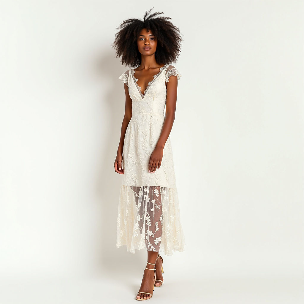 Robe Dentelle Florale