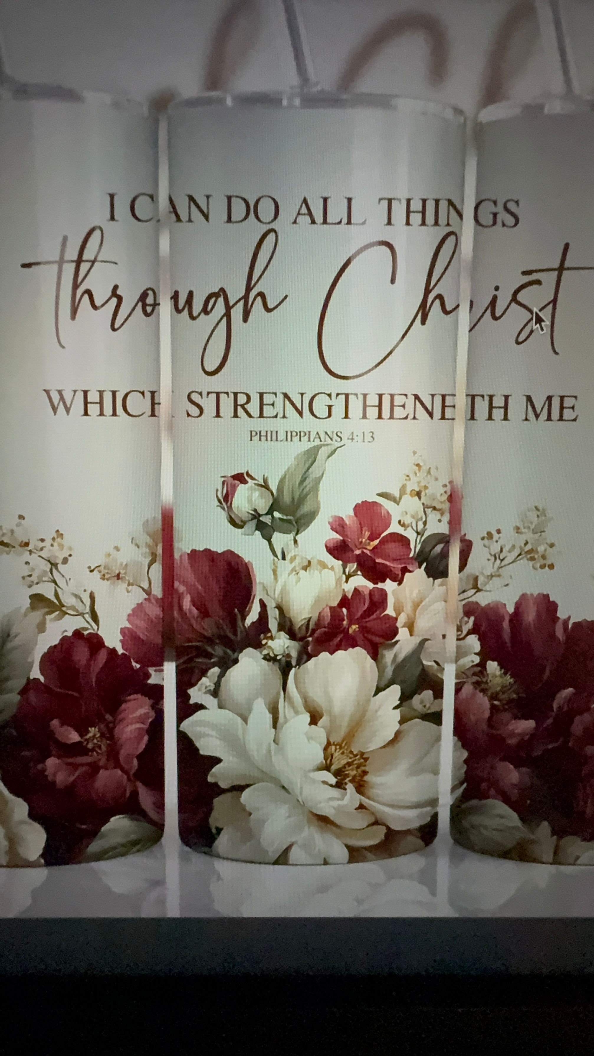Tumbler | I can do all things through Christ