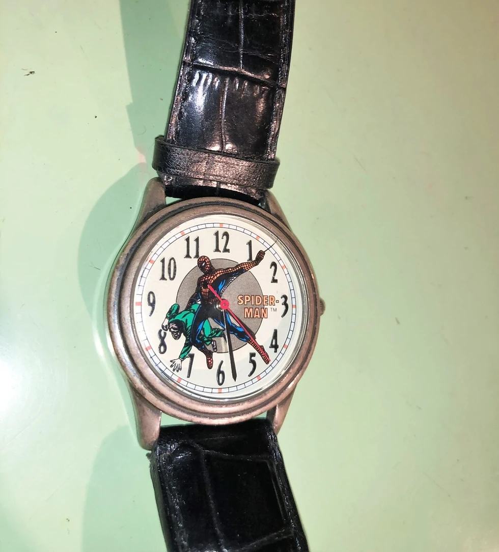 Thumbnail: Amazing Fantasy 15 1994 Fossil WATCH, BOX, CERT. METAL PIN