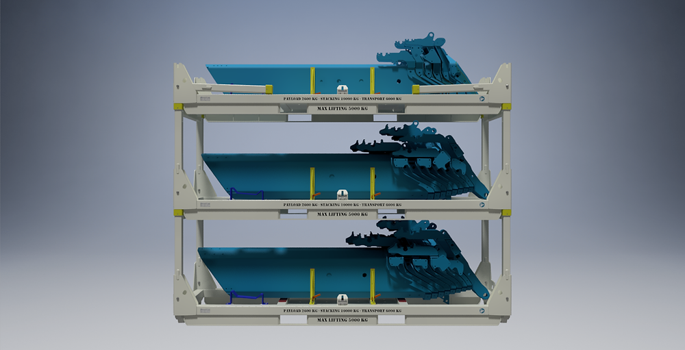 0055P23 CONFIGURABLE TRANSPORT RACK FOR CRANE ASSEMBLY