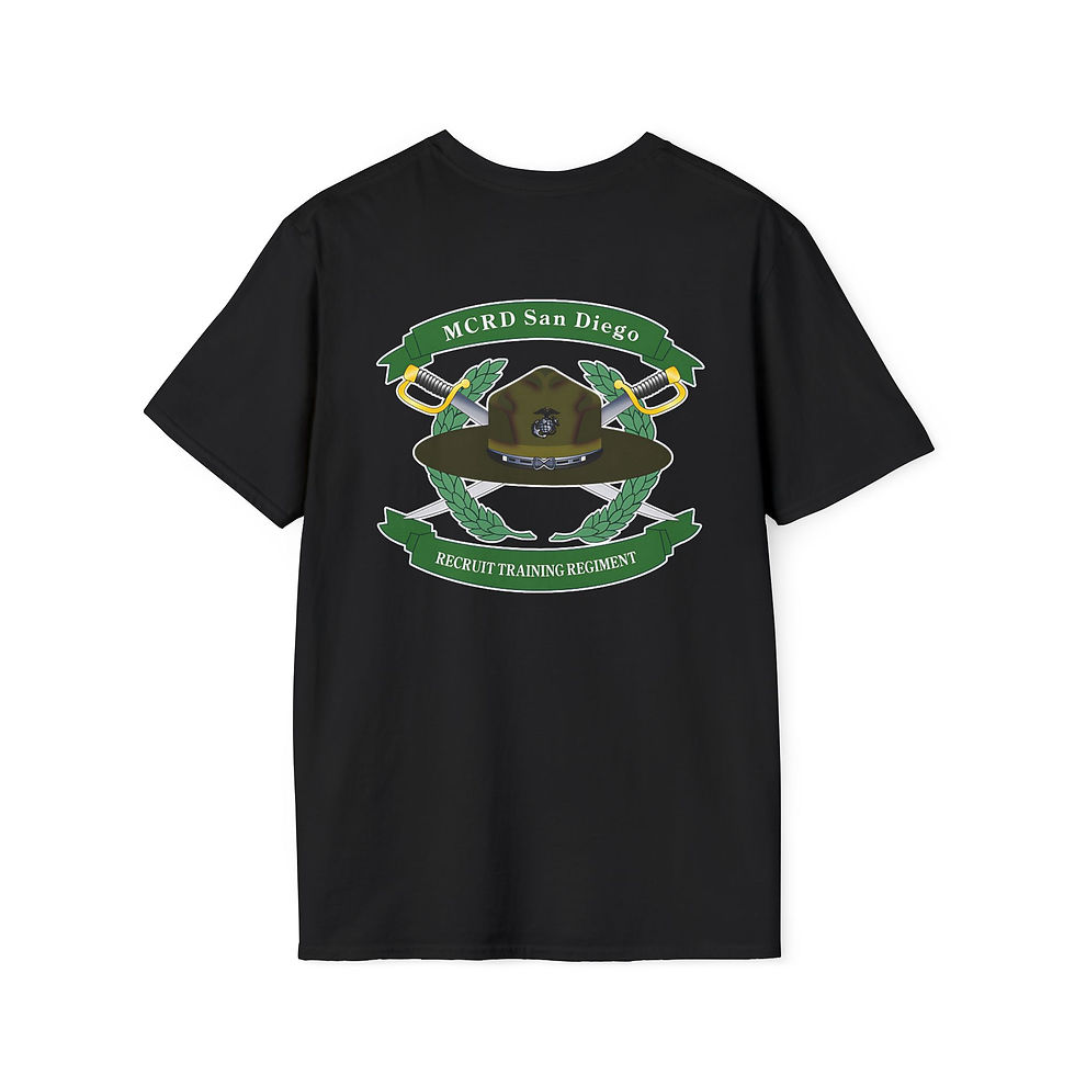 Thumbnail: RECRUIT TRAINING REGIMENT (RTR/MCRD SD), TECOM, Marine Corps T-Shirt 