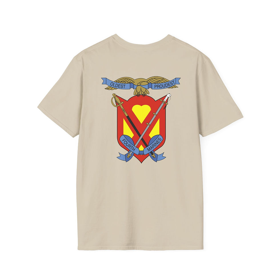 Thumbnail: 4TH MARINE REGIMENT (4th Mar Reg/4th Marines), 1st Mar Div, Marine Corps T-Shirt