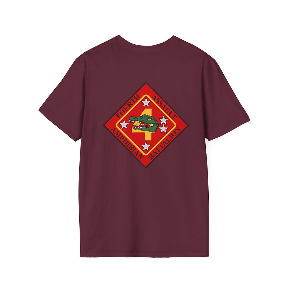 Thumbnail: 4TH AA BN (4th Assault Amphibian Battalion) MARFORRES/MFR, Marine Corps T-Shirt 