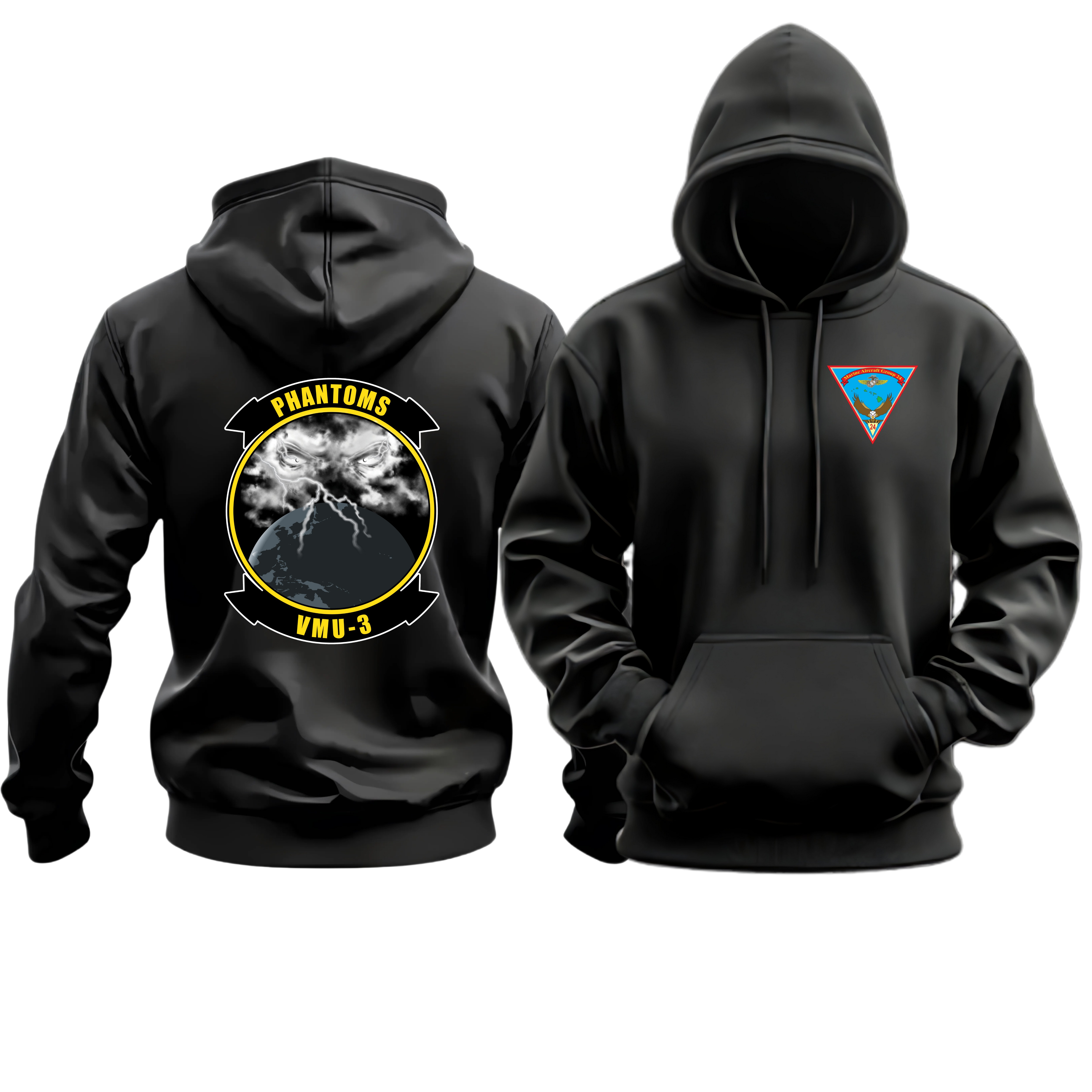 VMU-3 (MARINE UNMANNED AERIAL VEHICLE SQUADRON 3), MAG-24, MARINE CORPS HOODIE