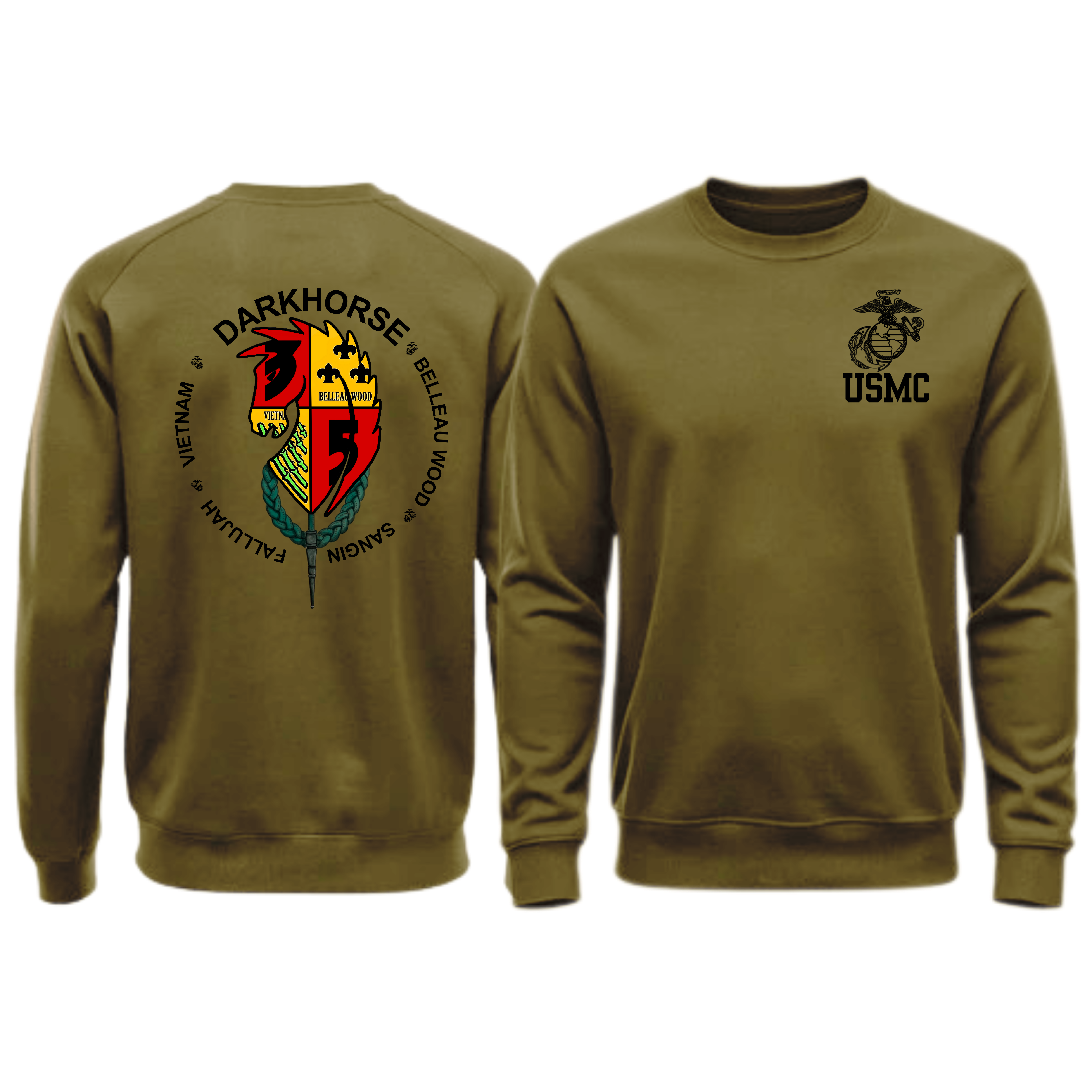 3/5 (3d Battalion 5th Marines "DARKHORSE"), USMC, Marine Corps Sweater