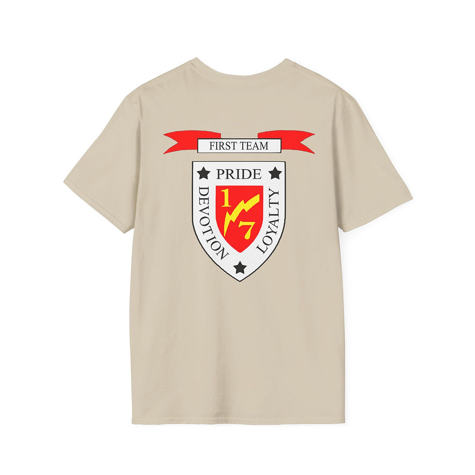 Thumbnail: 1/7, 1st Mar Div, Marine Corps T-Shirt 