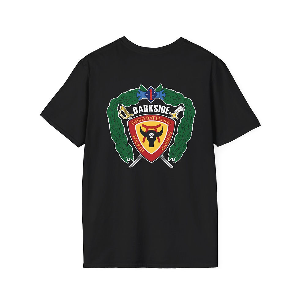 Thumbnail: 3/4 (3d Battalion 4th Marines "DARKSIDE"), 4th Mar Reg, Marine Corps T-Shirt