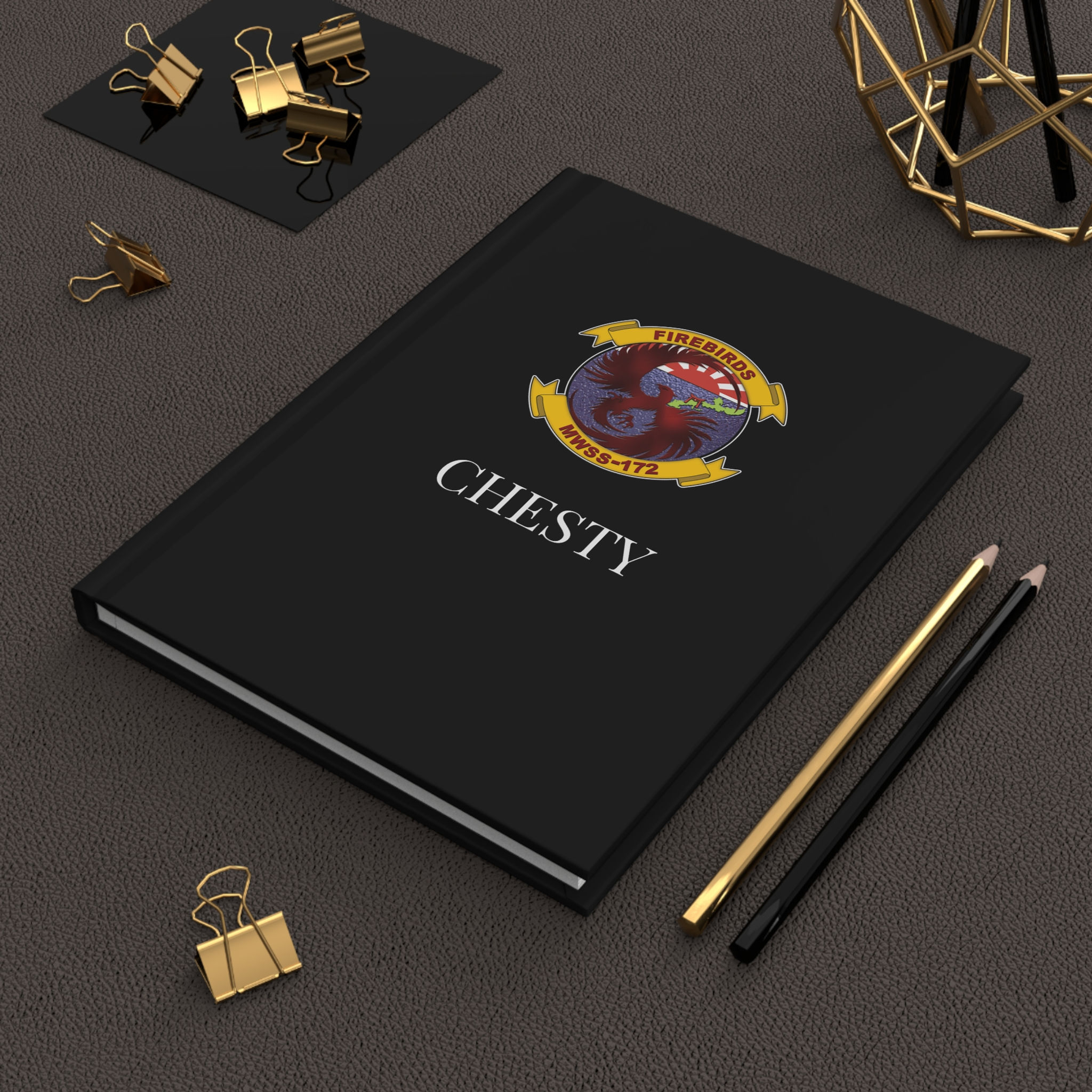 MWSS-172 (Marine Wing Support Sqdn 172) Personalizable Hardcover Journal Matte