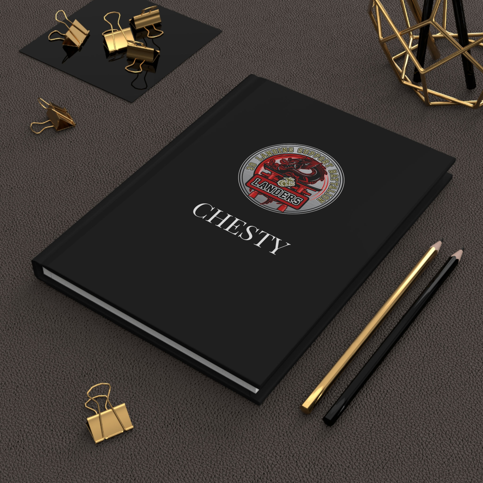 3D LSB (3d Landing Support Battalion) Personalizable Hardcover Journal Matte