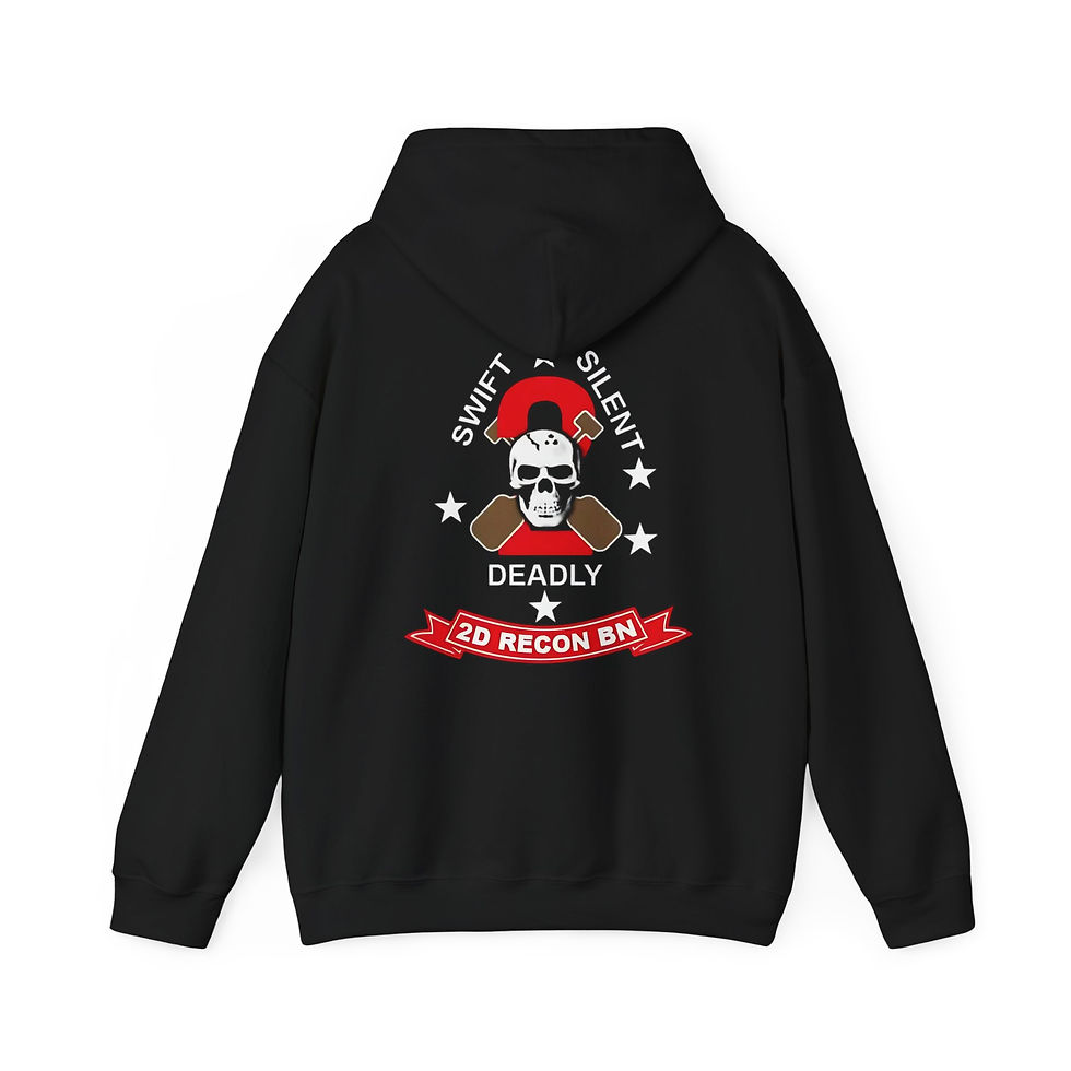 Thumbnail: 2D RECON BN ALT (2d Reconnaissance Battalion), 2D MAR DIV, Marine Corps Hoodie