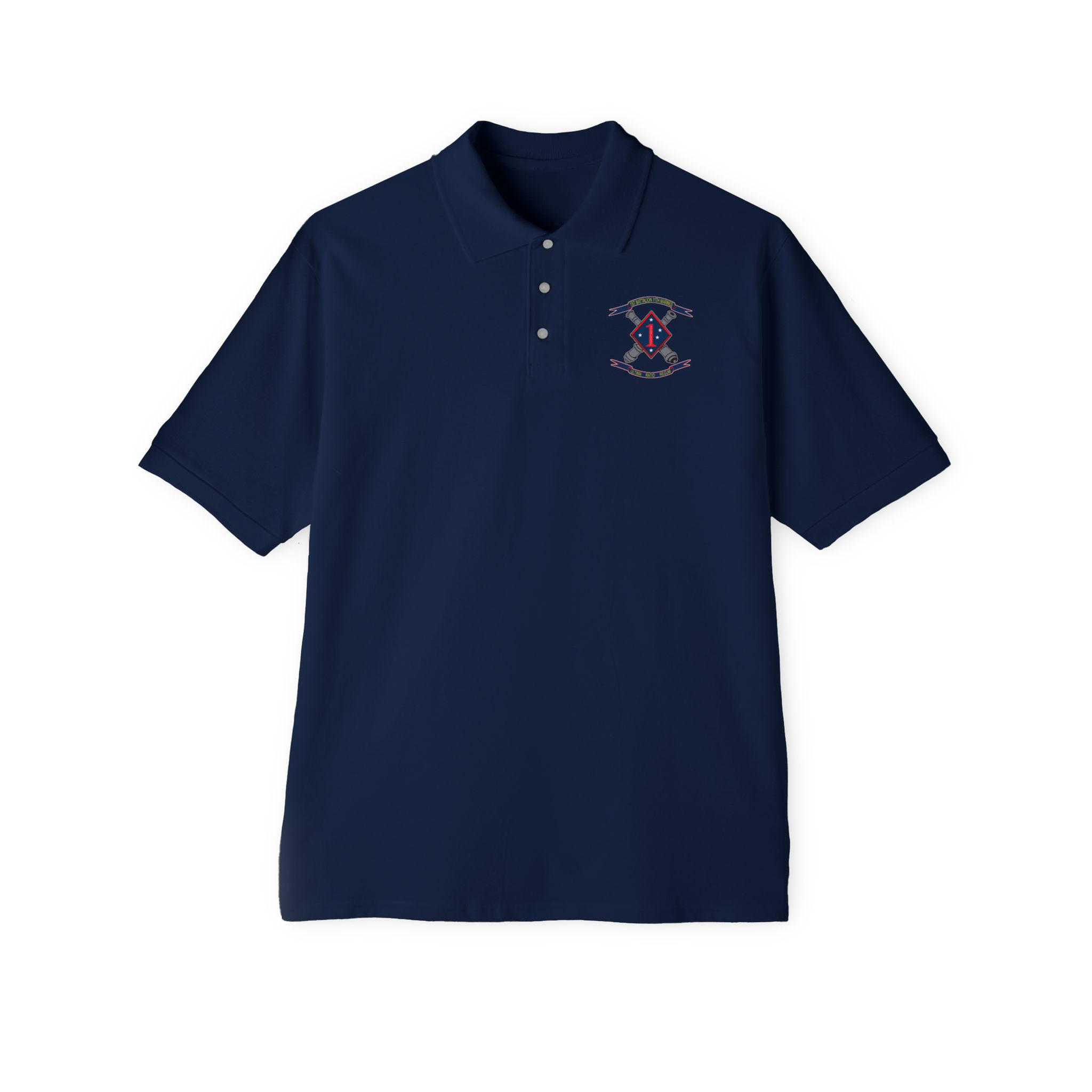 1/11 (1st Battalion 11th Marines/1st Bn 11th Mar), USMC, Men's Piqué Polo