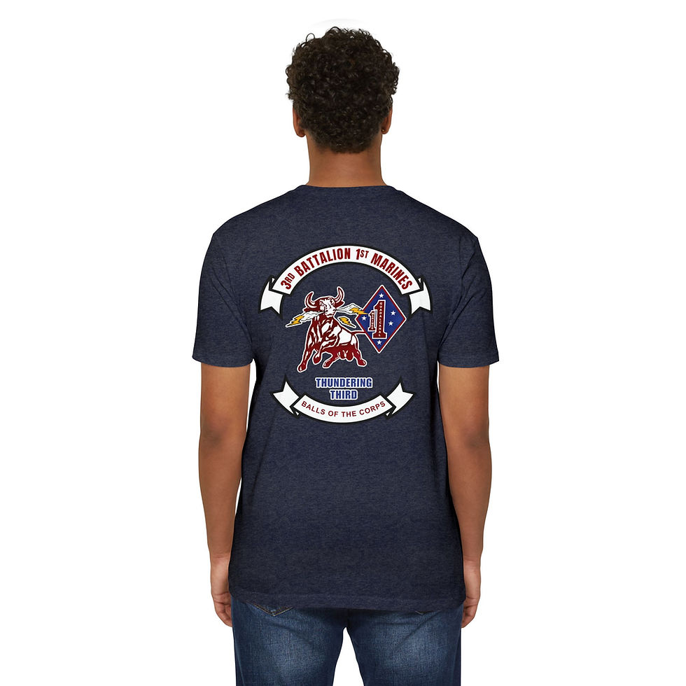 Thumbnail: 3/1 (3d Battalion 1st Marines "Balls of..."), 1st Mar Div, Marine Corps T-Shirt